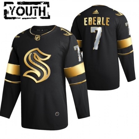 Dětské Hokejový Dres Seattle Kraken Jordan Eberle 7 2021-22 Černá Golden Edition Authentic